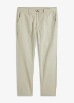 New Relaxed Fit Stretch-Chinohose mit Bio Baumwolle, Straight Herren Hosen|Große Größen