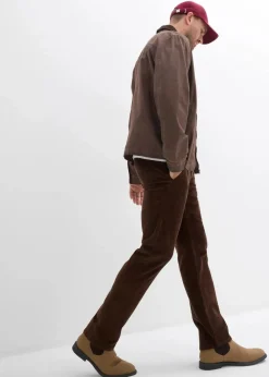 Best Relaxed Fit Stretch-Cordhose, Straight Herren Große Größen|Hosen