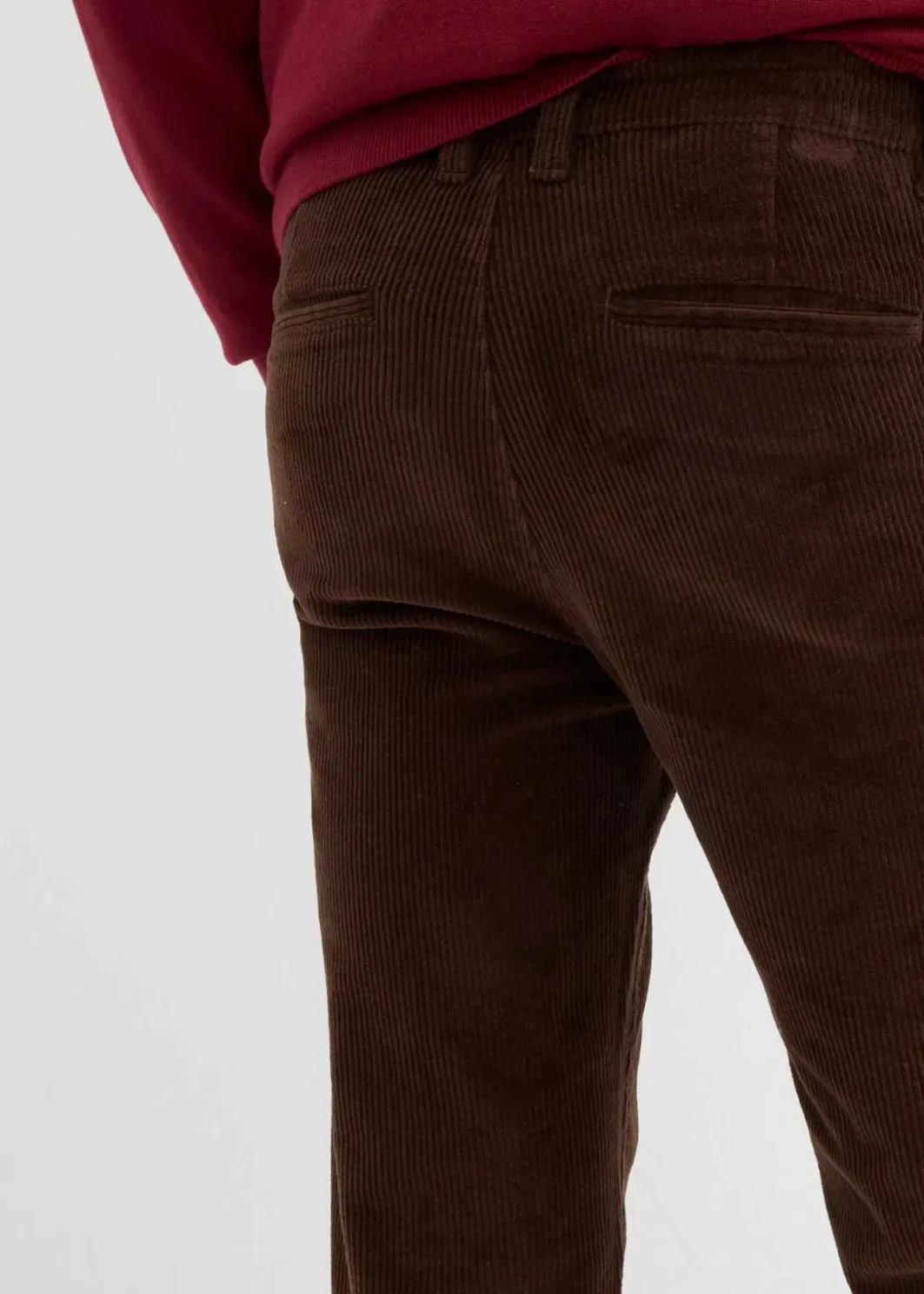 Best Relaxed Fit Stretch-Cordhose, Straight Herren Große Größen|Hosen