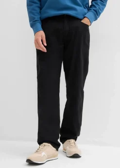 Clearance Relaxed Fit Thermohose mit Komfortbund, Straight Herren Hosen|Thermobekleidung
