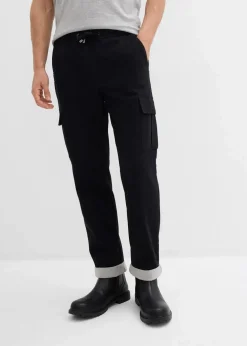 Herren bonprix Große Größen|Thermobekleidung|Relaxed Fit Thermo-Schlupfhose, Tapered