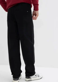 Herren bonprix Hosen|Basics|Relaxed Fit Twillhose mit Komfortbund, Straight