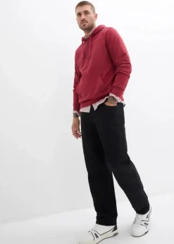 Herren bonprix Hosen|Basics|Relaxed Fit Twillhose mit Komfortbund, Straight