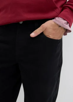 Herren bonprix Hosen|Basics|Relaxed Fit Twillhose mit Komfortbund, Straight