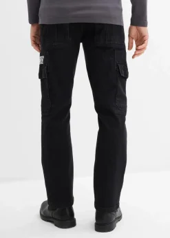 Herren bonprix Jeans|Relaxed-Fit Stretch-Jeans mit Bequembund, Straight