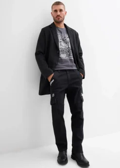 Herren bonprix Jeans|Relaxed-Fit Stretch-Jeans mit Bequembund, Straight