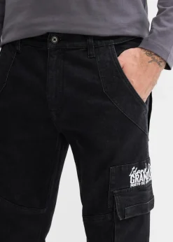Herren bonprix Jeans|Relaxed-Fit Stretch-Jeans mit Bequembund, Straight