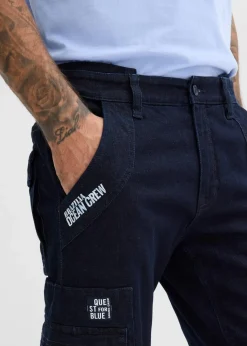 Hot Relaxed-Fit Stretch-Jeans mit Bequembund, Straight Herren Jeans
