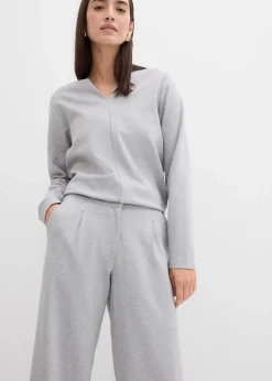 Discount Relaxte Hose mit weitem Bein aus Viskose-Mix Damen Bekleidung·Kleider|Zweiteiler & Sets