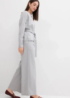 Discount Relaxte Hose mit weitem Bein aus Viskose-Mix Damen Bekleidung·Kleider|Zweiteiler & Sets