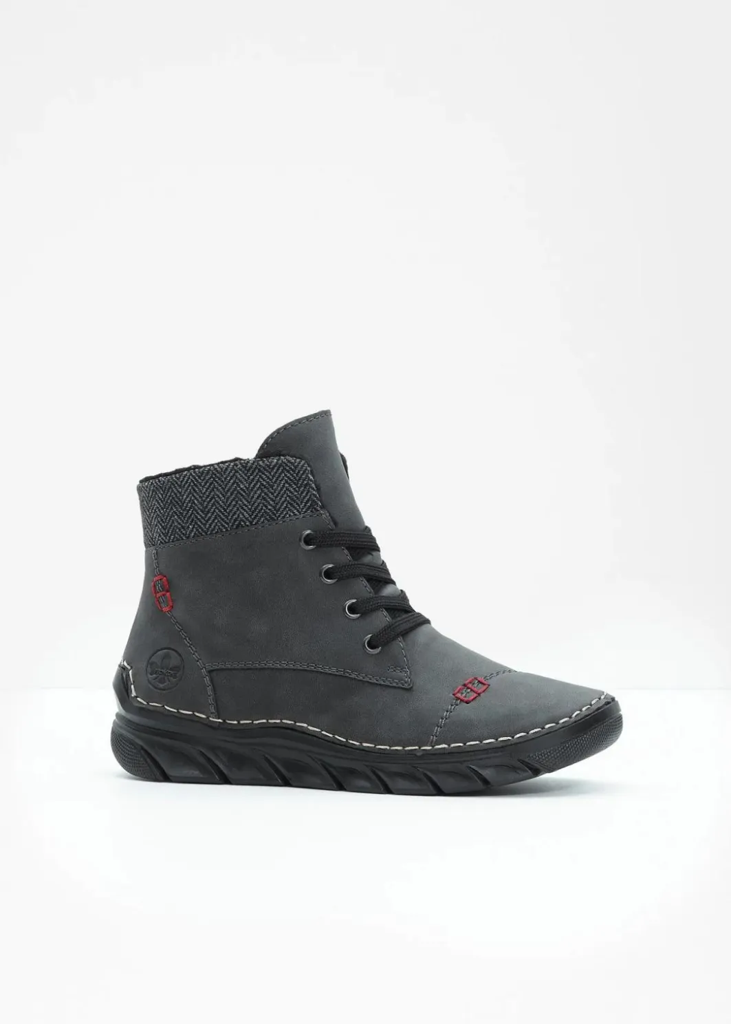 Damen Rieker Komfortschuhe|Gefütterte Winterschuhe|Schnür Boot