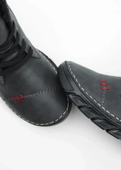 Damen Rieker Komfortschuhe|Gefütterte Winterschuhe|Schnür Boot