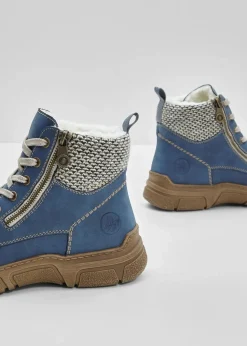 Schnür Boot Damen High Heels|Komfortschuhe