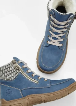 Schnür Boot Damen High Heels|Komfortschuhe