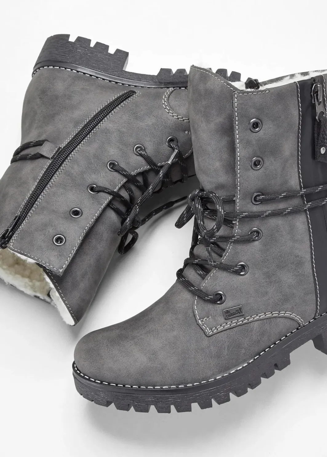 Damen Rieker High Heels|Stiefel|Schnürstiefel