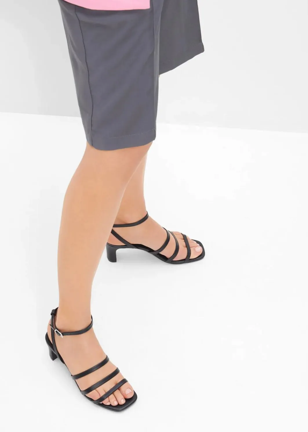 Damen bonprix Sommerschuhe|Festliche Mode|Riemchensandaletten mit schmalem Absatz