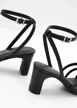 Damen bonprix Sommerschuhe|Festliche Mode|Riemchensandaletten mit schmalem Absatz