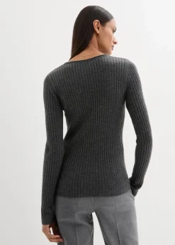Best Rippenpullover aus Merinowolle Damen Bekleidung·Umstandsmode|Premium