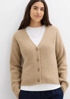 Best Rippenstrick Cardigan Damen Bekleidung·Umstandsmode|Strickmode
