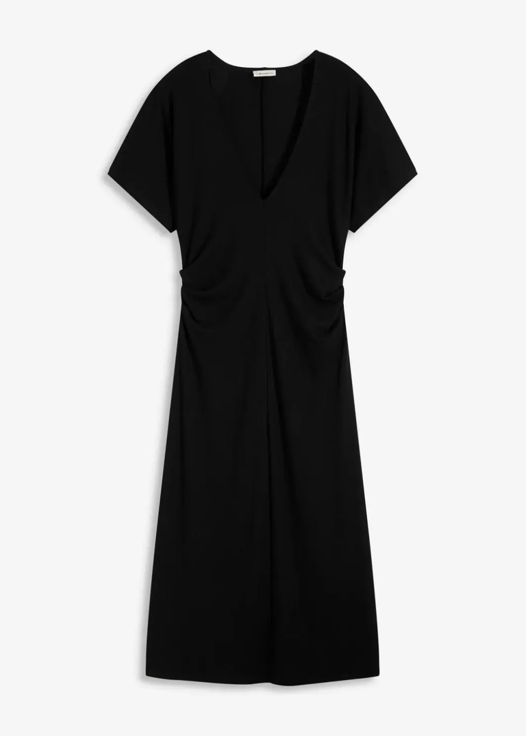 Online Rippkleid aus Jersey mit seitlicher Raffung Damen Kleider|Bekleidung·Pullover & Strickjacken