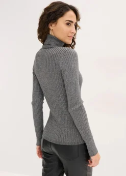 Damen bonprix Pullover & Strickjacken|Strickmode|Ripp-Pullover