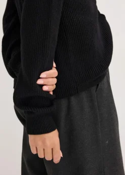 Clearance Ripp-Pullover aus fließendem Viskose-Mix Damen Pullover & Strickjacken|Strickmode