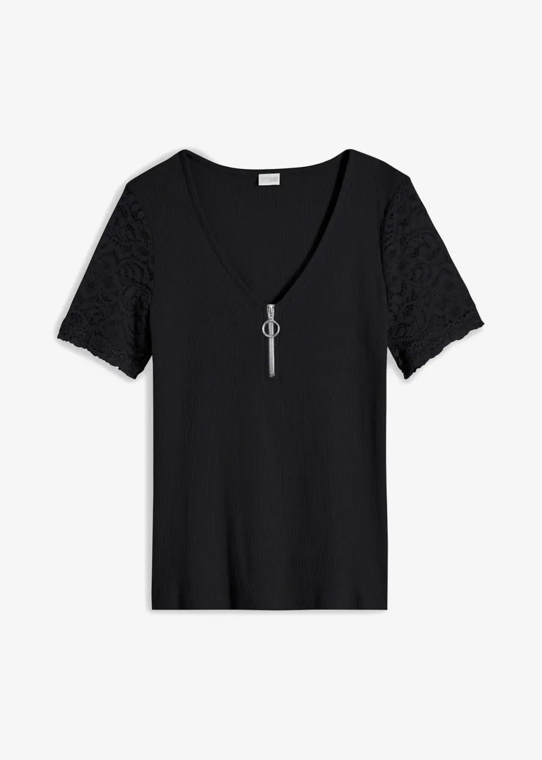 Damen bonprix Shirts & Tops|Rippshirt aus Baumwolle