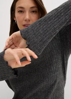 Damen bonprix Shirts & Tops|Rippshirt aus softem Viskose-Mix