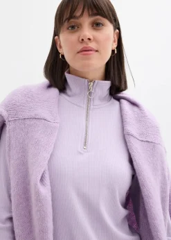 Hot Rippshirt aus softem Viskose-Mix Damen Shirts & Tops
