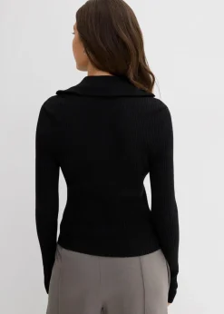 Damen bonprix Shirts & Tops|Nachhaltigere Materialien|Rippshirt aus softem Viskose-Mix