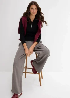Damen bonprix Shirts & Tops|Nachhaltigere Materialien|Rippshirt aus softem Viskose-Mix