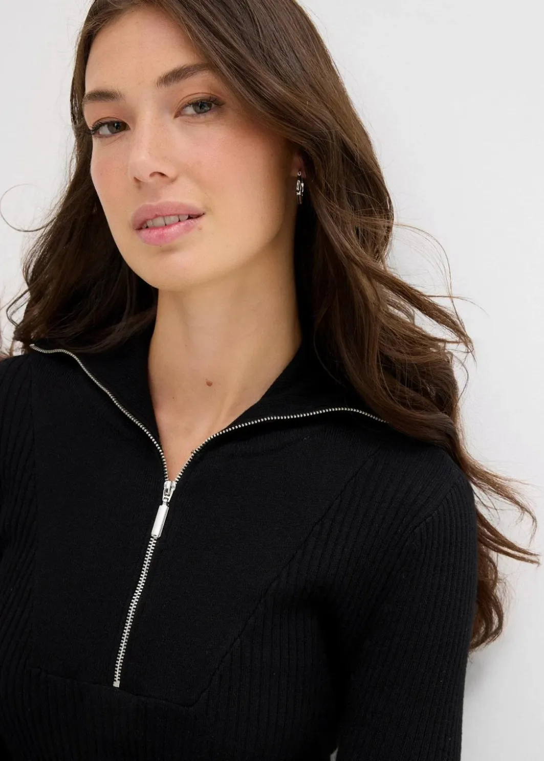 Damen bonprix Shirts & Tops|Nachhaltigere Materialien|Rippshirt aus softem Viskose-Mix