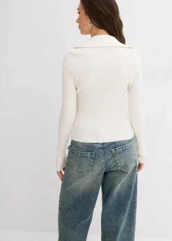 Sale Rippshirt aus softem Viskose-Mix Damen Nachhaltigere Materialien|Shirts & Tops