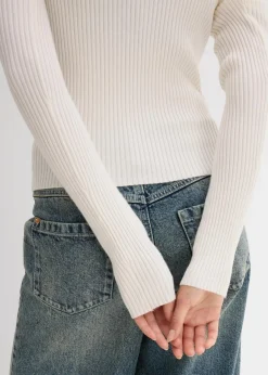 Sale Rippshirt aus softem Viskose-Mix Damen Nachhaltigere Materialien|Shirts & Tops