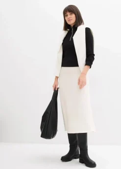 Damen bonprix Shirts & Tops|Rippshirt aus softem Viskose-Mix