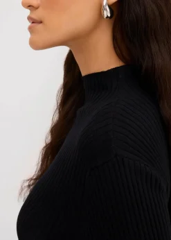 Damen bonprix Shirts & Tops|Rippshirt aus Viskose-Mix