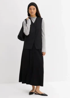 Damen bonprix Shirts & Tops|Rippshirt aus Viskose-Mix
