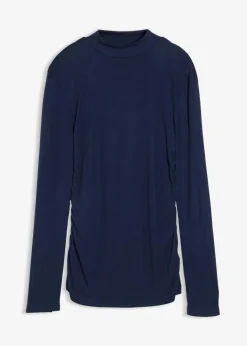 Damen bonprix Shirts & Tops|Rippshirt mit Raffung