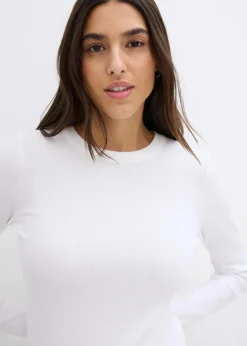 Discount Rippshirt mit reiner Bio-Baumwolle, (2er Pack) Damen Shirts & Tops|Basics