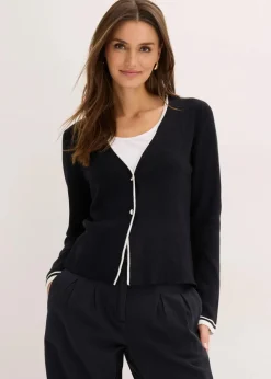 Discount Ripp-Strickjacke aus Viskose-Mix Damen Bekleidung·Umstandsmode|Bekleidung·Jeans
