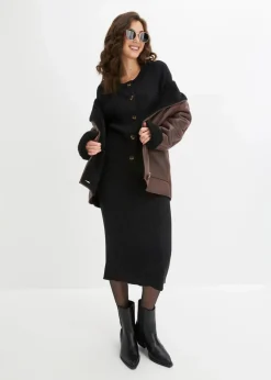 Clearance Ripp-Strickjacke in Viskose-Mix Damen Pullover & Strickjacken|Strickmode