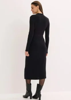 Damen bonprix Bekleidung·Umstandsmode|Strickmode|Ripp-Strickkleid aus Viskose-Mix