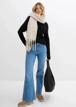 Damen bonprix Bekleidung·Umstandsmode|Strickmode|Rippstrickpullover aus reiner Bio-Baumwolle