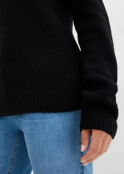 Damen bonprix Bekleidung·Umstandsmode|Strickmode|Rippstrickpullover aus reiner Bio-Baumwolle