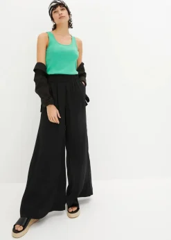 Damen bonprix Unterhemden|Basics|Ripp-Top aus reiner Bio-Baumwolle