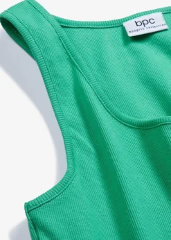 Damen bonprix Unterhemden|Basics|Ripp-Top aus reiner Bio-Baumwolle