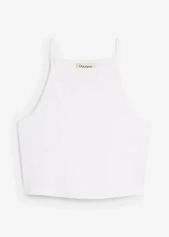 Damen bonprix Shirts & Tops|Nachhaltigere Materialien|Ripp-Top aus reiner Bio-Baumwolle