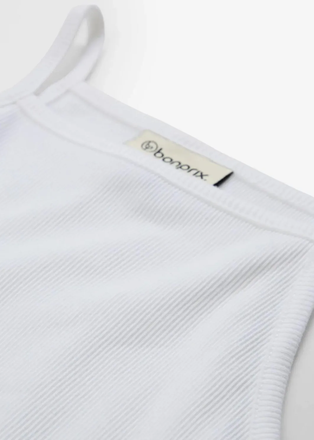 Damen bonprix Shirts & Tops|Nachhaltigere Materialien|Ripp-Top aus reiner Bio-Baumwolle