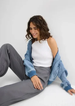 Damen bonprix Shirts & Tops|Nachhaltigere Materialien|Ripp-Top aus reiner Bio-Baumwolle