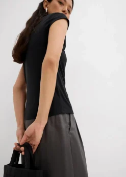 Clearance Ripp-Top aus softem Modal-Mix Damen Shirts & Tops